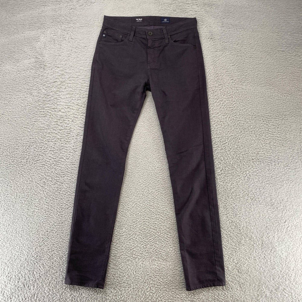 AG Adriano Goldschmied Tellis Pants Mens 30x34 Gray Geometric Slim Straight Work